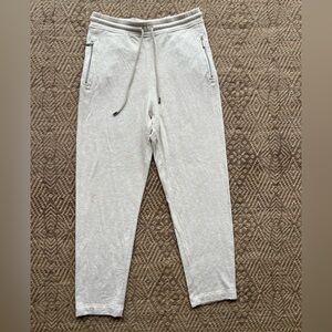 MaxMara Leisure Women Beige Oatmeal Elastic Draw String Pants‎ M Quiet Luxury